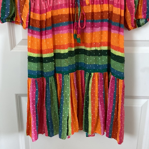 Farm Rio Multi Color Striped Dress XS - Picture 3 of 8